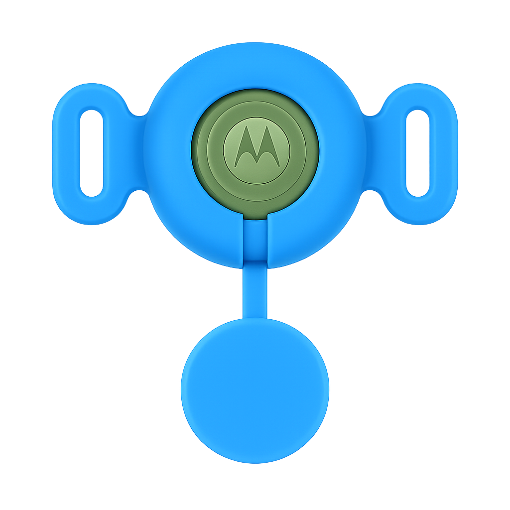 QR Code Medical ID Tag with Location Tracker Blue - For Android, Blue, large image number 3
